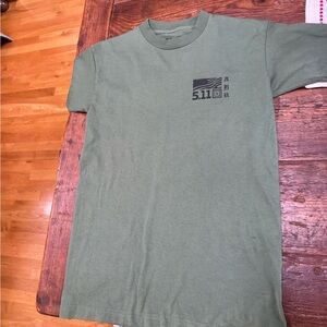 5.11 Tactical Small Men's Green T-Shirt NWOT Uncle Sam Freedom design